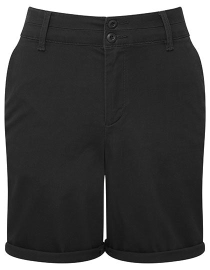Women´s Lightweight Chino Shorts in Black, Größe XL