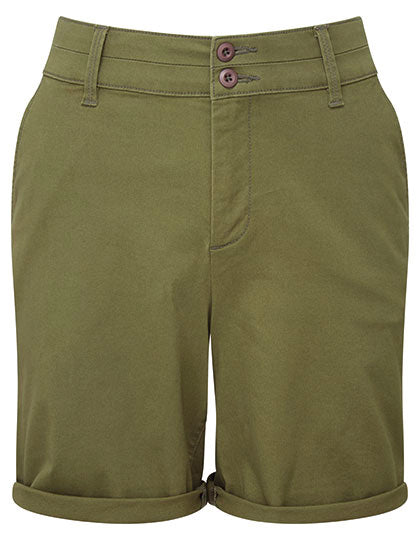 Women´s Lightweight Chino Shorts in Olive, Größe XL