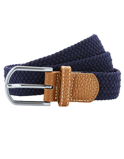 Braid Stretch Belt in Navy, Größe 95-125 cm