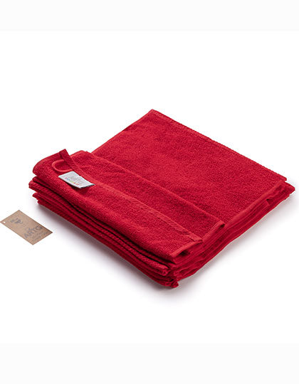 Facetowel in Fire Red, Größe 30 x 30 cm