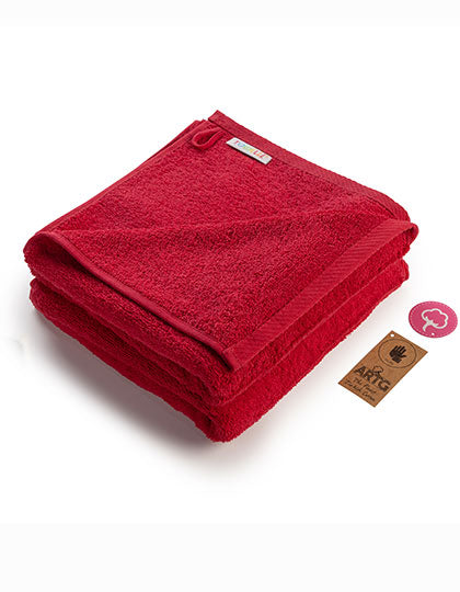 Fashion Hand Towel in Deep Red, Größe 50 x 100 cm