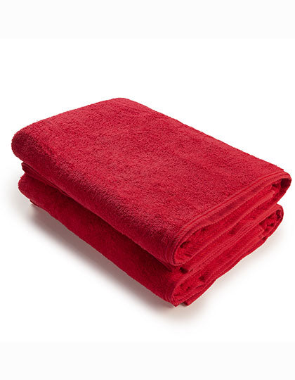 Bath Towel in Deep Red, Größe 70 x 140 cm