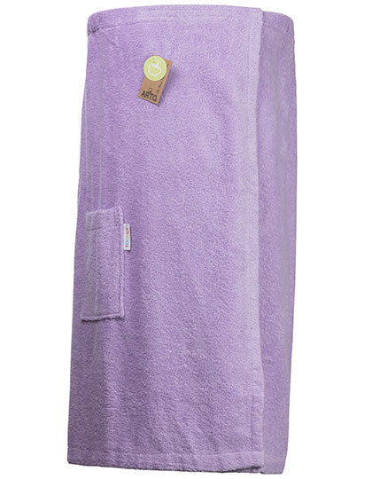 Sauna Kilt Ladies in Light Purple, Größe 85 x 135 cm