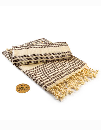 Hamamzz® Original Bodrum DeLuxe Towel in Brown, Größe 100 x 180 cm