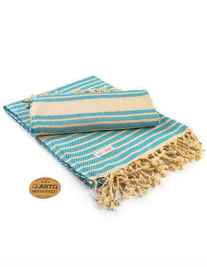 Hamamzz® Original Bodrum DeLuxe Towel in Petrol, Größe 100 x 180 cm