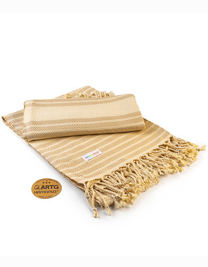 Hamamzz® Original Bodrum DeLuxe Towel in Sand, Größe 100 x 180 cm