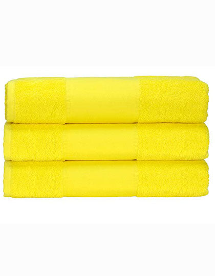 PRINT-Me® Hand Towel in Bright Yellow, Größe 50 x 100 cm
