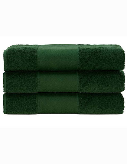 PRINT-Me® Hand Towel in Dark Green, Größe 50 x 100 cm