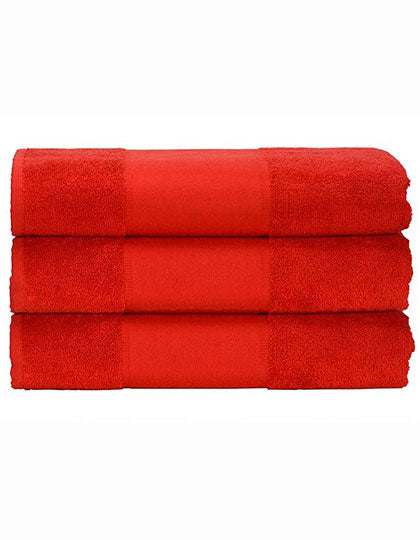 PRINT-Me® Hand Towel in Fire Red, Größe 50 x 100 cm