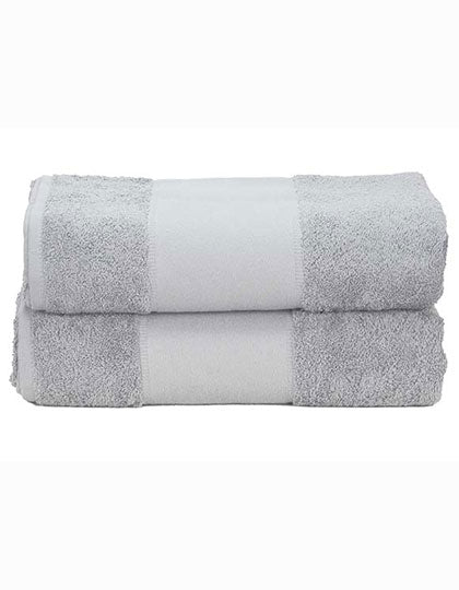 PRINT-Me® Bath Towel in Light Grey, Größe 70 x 140 cm