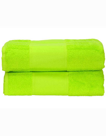 PRINT-Me® Bath Towel in Lime Green, Größe 70 x 140 cm