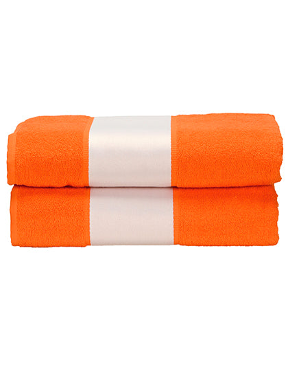 SUBLI-Me® Bath Towel in Bright Orange, Größe 70 x 140 cm