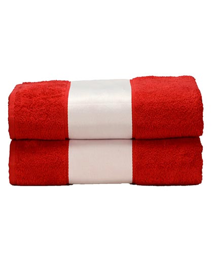 SUBLI-Me® Big Towel in Fire Red, Größe 100 x 210 cm