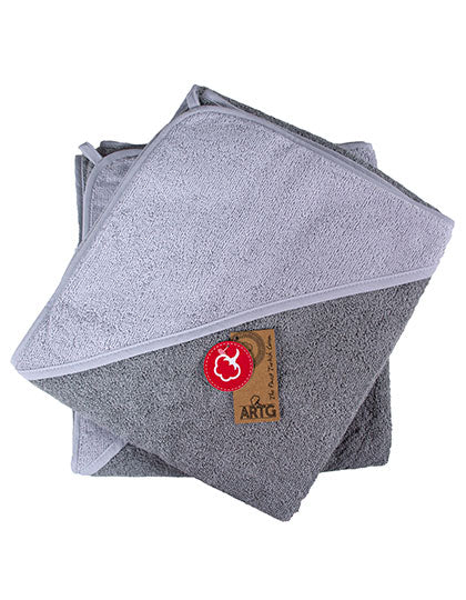 Babiezz® Baby Hooded Towel in Anthracite Grey, Größe 100 x 100 cm