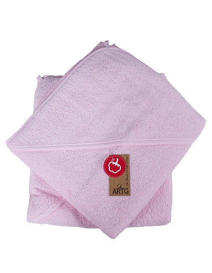 Babiezz® Baby Hooded Towel in Light Pink, Größe 100 x 100 cm