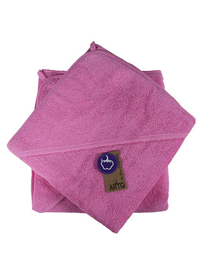 Babiezz® Baby Hooded Towel in Pink, Größe 100 x 100 cm