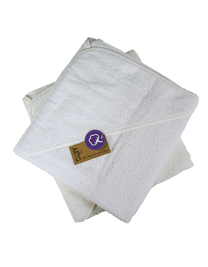 Babiezz® Baby Hooded Towel in White, Größe 100 x 100 cm