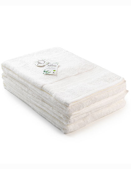 Natural Bamboo Hand Towel in White, Größe 50 x 100 cm