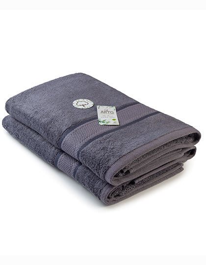 Natural Bamboo Bath Towel in Dark Grey, Größe 70 x 140 cm