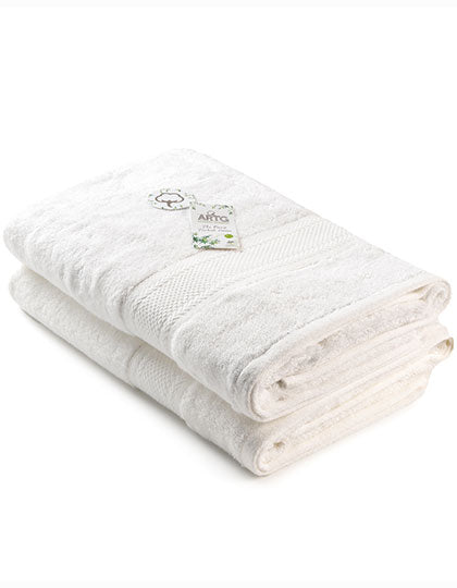 Natural Bamboo Bath Towel in White, Größe 70 x 140 cm