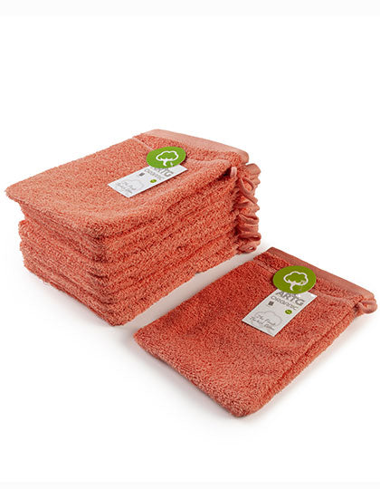 Organic Washing Glove in Rose, Größe 16 x 22 cm