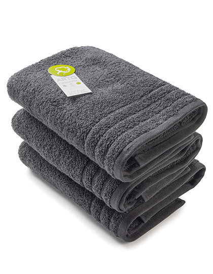 Organic Hand Towel in Black, Größe 60 x 110 cm