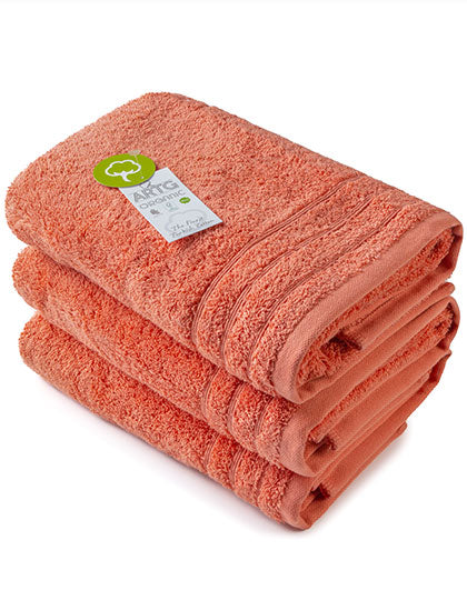 Organic Hand Towel in Rose, Größe 60 x 110 cm
