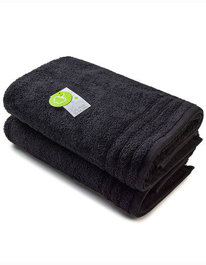 Organic Bath Towel in Black, Größe 70 x 140 cm