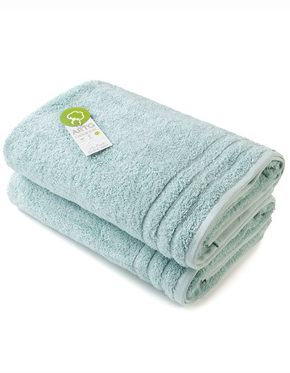 Organic Bath Towel in Green, Größe 70 x 140 cm