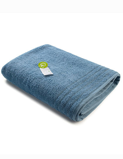 Organic Beach Towel in Jeans Blue, Größe 100 x 180 cm