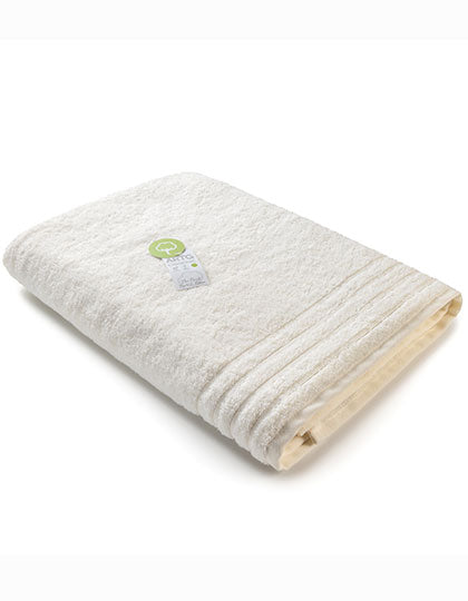 Organic Beach Towel in White, Größe 100 x 180 cm