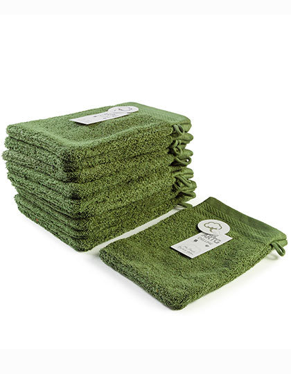 Excellent Washing Glove DELUXE in Army Green, Größe 16 x 22 cm