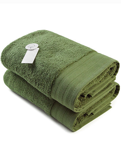 Bath Towel Excellent Deluxe in Army Green, Größe 70 x 140 cm