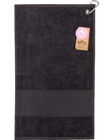 PRINT-Me® GOLF Towel in Black, Größe 30 x 50 cm