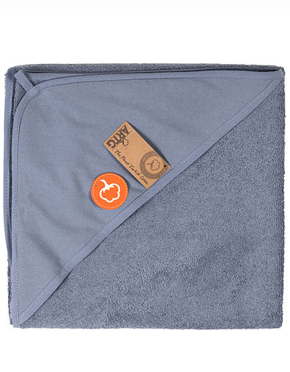 PRINT-Me® Baby Hooded Towel in Jeans Blue, Größe 100 x 100 cm