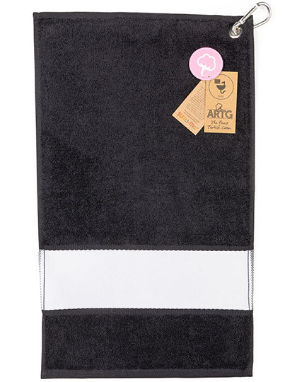 SUBLI-Me® GOLF Towel in Black, Größe 30 x 50 cm