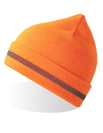 Workout Beanie Recycled in Orange Fluo, Größe One Size