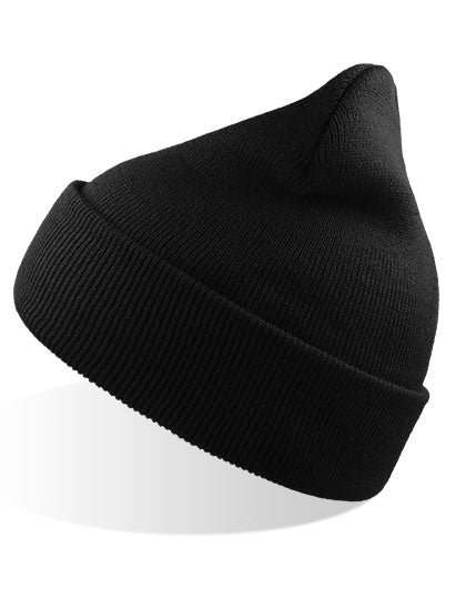 Wind Beanie Recycled in Black, Größe One Size