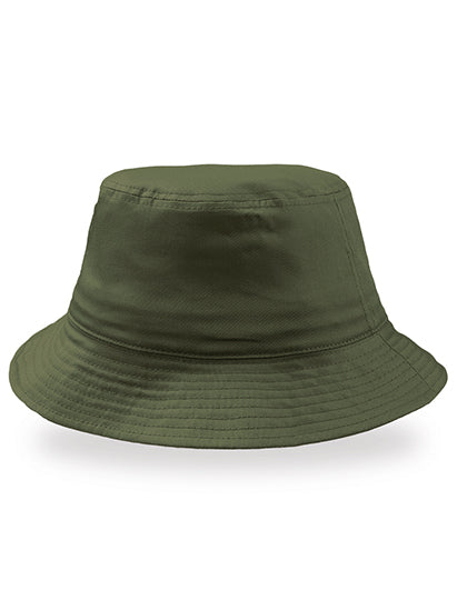 Bucket Cotton Hat in Olive, Größe One Size
