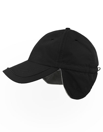 Techno Flap Cap Recycled in Black, Größe One Size