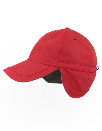 Techno Flap Cap Recycled in Red, Größe One Size