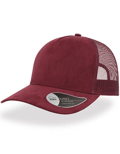 Rapper Suede Cap in Burgundy, Größe One Size