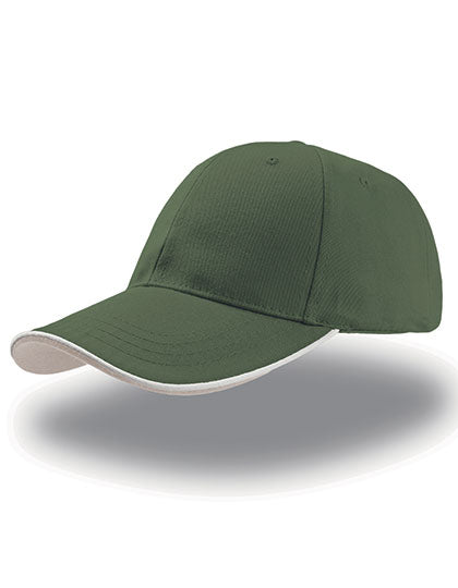 Zoom Piping Sandwich Cap in Bottle Green, Größe One Size