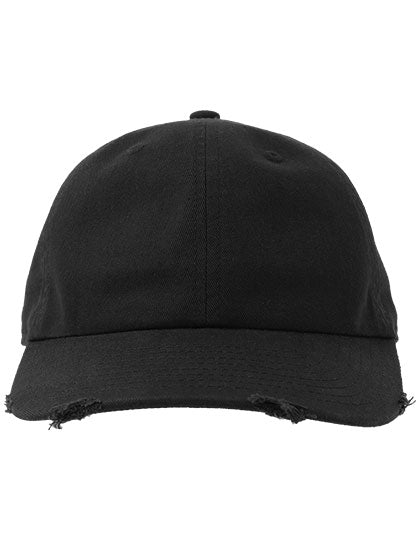 Dad Hat Destroyed-S in Black, Größe One Size