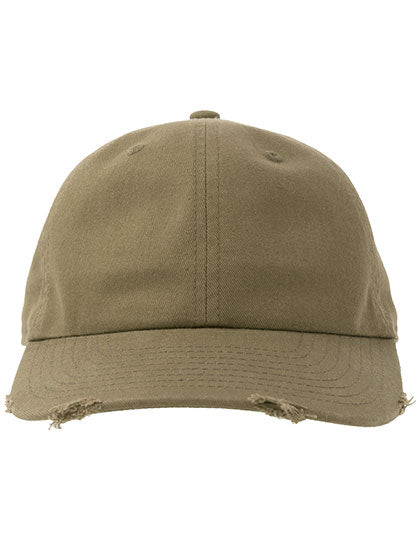 Dad Hat Destroyed-S in Olive, Größe One Size