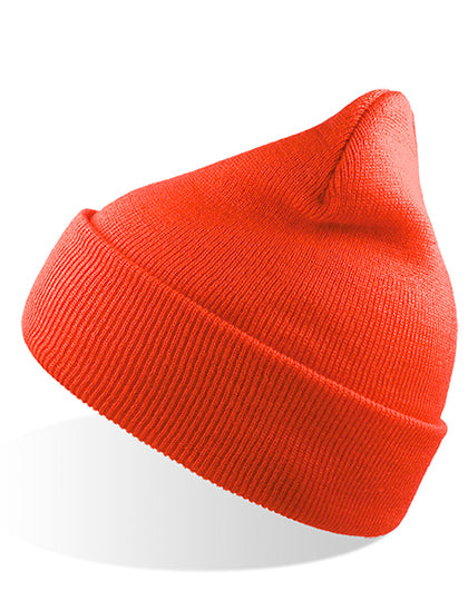 Wind Beanie in Coral, Größe One Size