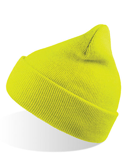 Wind Beanie in Yellow Fluo, Größe One Size