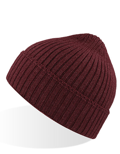 Viral Beanie in Burgundy Melange, Größe One Size