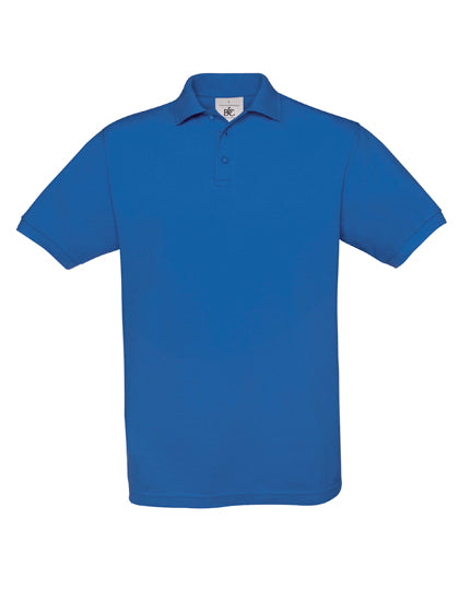 Unisex Polo Safran in Royal Blue, Größe 3XL
