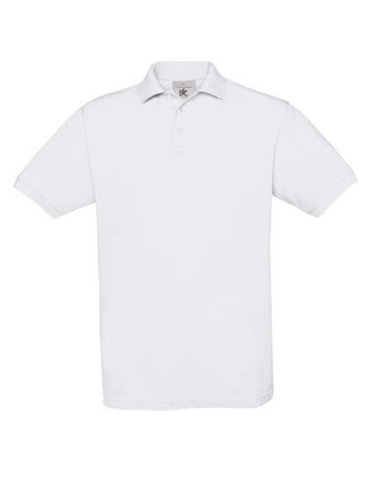 Unisex Polo Safran in White, Größe 3XL